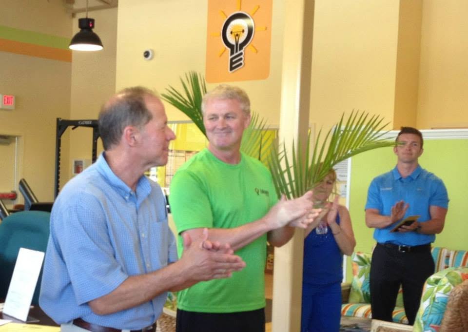 The ribbon cutting at Edison's Smart Fitness in North Myrtle Beach.
